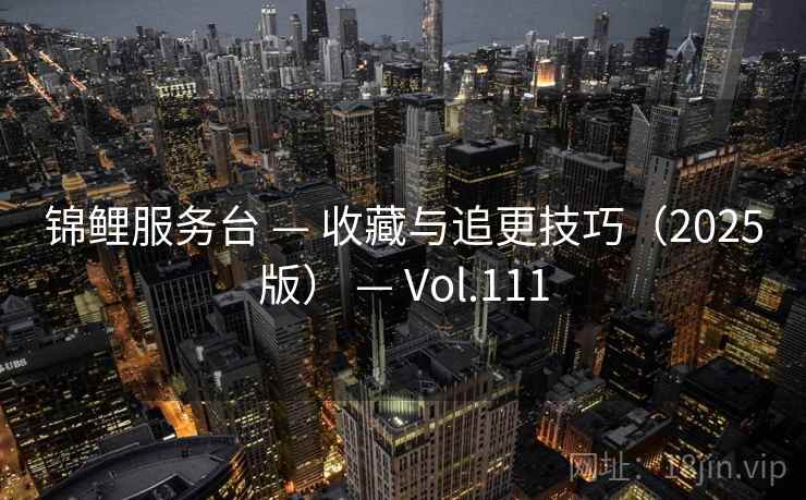 锦鲤服务台 — 收藏与追更技巧（2025版） — Vol.111